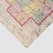 Papier Mousseline Carte du comté de Lapeer, Michigan (Détail)