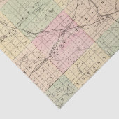 Papier Mousseline Carte du comté de Rock, état du Wisconsin (Détail)