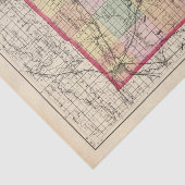 Papier Mousseline Carte du comté d'Ingham, Michigan (Détail)
