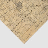 Papier Mousseline Carte du comté d'Olmsted, Minnesota (Détail)