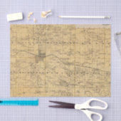 Papier Mousseline Carte du comté d'Olmsted, Minnesota (Artisanat)