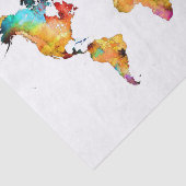 Papier Mousseline carte du monde (Détail)