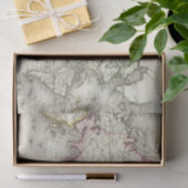 Papier Mousseline Carte du monde (Cadeau)