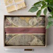 Papier Mousseline Carte du monde antique n°2 (Cadeau)