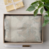 Papier Mousseline Carte du monde des canaux d'expédition (Cadeau)