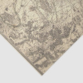 Papier Mousseline Carte du Paris antique (Détail)