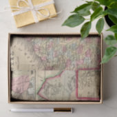 Papier Mousseline Carte du Texas par Mitchell (Cadeau)