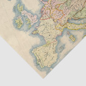 Papier Mousseline Carte ethnographique de l'Europe (Détail)