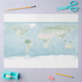 Papier Mousseline Carte Explorateur de la surface de la Terre (Artisanat)