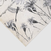 Papier Mousseline Carte Fleur sauvage Dragonfly Decoupage Craft (Détail)