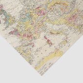 Papier Mousseline Carte géologique l'Europe (Détail)