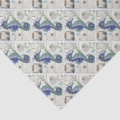 Papier Mousseline carte hippique vintage (Détail)