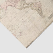 Papier Mousseline Carte Mercator du monde (Détail)