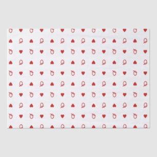 Papier Mousseline Carte moderne de la fête de la Saint-Valentin