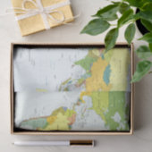 Papier Mousseline Carte mondiale Globe Pays Atlas (Cadeau)