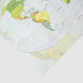 Papier Mousseline Carte mondiale Globe Pays Atlas (Détail)