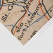 Papier Mousseline Carte Paris (Détail)