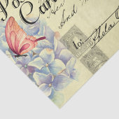 Papier Mousseline Carte postale australienne florale Ephemera Decoup (Détail)