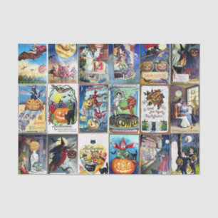 Papier Mousseline Carte postale de cru de Halloween