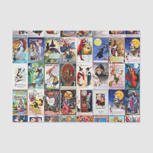 Papier Mousseline Carte postale de cru de Halloween (Recto)