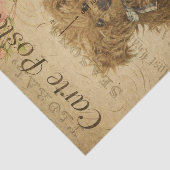 Papier Mousseline Carte Postale De Style Français Teddy Bear (Détail)