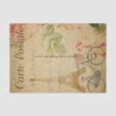 Papier Mousseline Carte postale française Tour Eiffel (Recto)