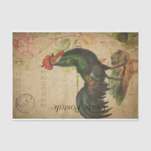 Papier Mousseline Carte postale française vintage de découpage de po