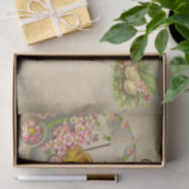 Papier Mousseline Carte Postale Pâques bébé poussin dans une voiture (Cadeau)