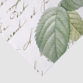 Papier Mousseline Carte Postale Rose Redouté Rose Gold Script frança (Détail)