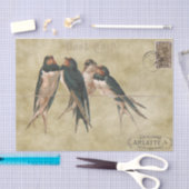 Papier Mousseline Carte postale Swallow (Artisanat)