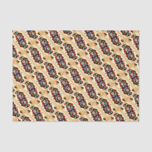 Papier Mousseline Carte tarot n° 1 du 19e siècle (Recto)