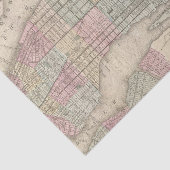 Papier Mousseline Carte vintage Brooklyn (Détail)