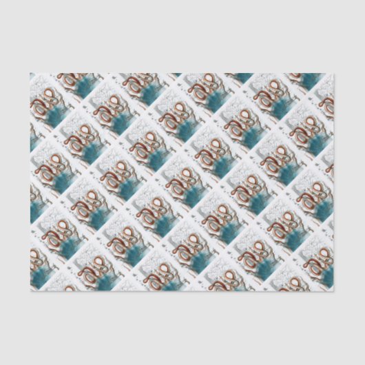 Papier Mousseline Carte Vintage de la pieuvre (Recto)