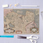 Papier Mousseline Carte vintage des transports (Artisanat)