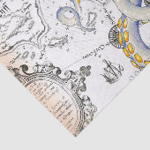 Papier Mousseline Carte vintage Grunge Tentacles (Détail)