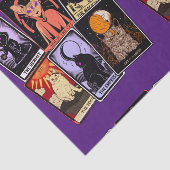 Papier Mousseline Cartes de Tarot de Chat—Empress d'Halloween. Hermi (Détail)