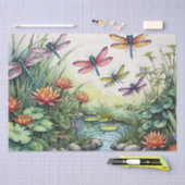 Papier Mousseline Cartes Lili Pond Dragonfly (Artisanat)