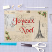 Papier Mousseline Cartes postales de Paris Papier de Noël (Artisanat)