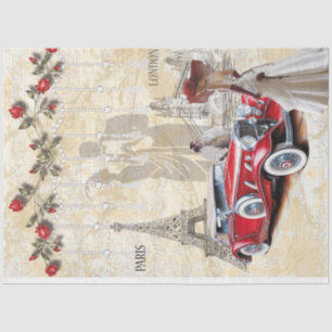 Papier Mousseline Cartes Vintages des années 1930 Design 5