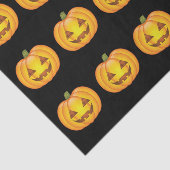 Papier Mousseline Carton mignon Halloween Jack O’Lantern Citrouilles (Détail)