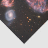 Papier Mousseline Cartwheel Galaxy, James Webb Télescope Spatial (Détail)