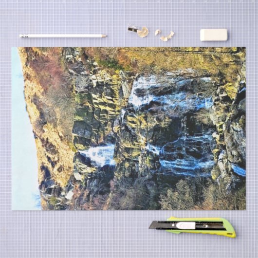 PAPIER MOUSSELINE CASCADE (Artisanat)