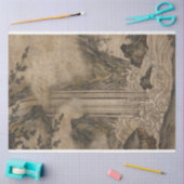 Papier Mousseline Cascade (art paysager japonais) (Kano Motonobu) (Artisanat)