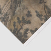 Papier Mousseline Cascade (art paysager japonais) (Kano Motonobu) (Détail)