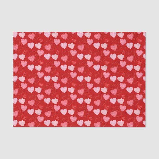 Papier Mousseline Cascade Candy Heart (Recto)