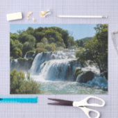 Papier Mousseline Cascade dans le Parc national de Krka - Dalmatie,  (Artisanat)