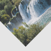 Papier Mousseline Cascade dans le Parc national de Krka - Dalmatie,  (Détail)