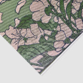 Papier Mousseline Cascade en fleurs roses (Détail)