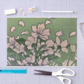 Papier Mousseline Cascade en fleurs roses (Artisanat)