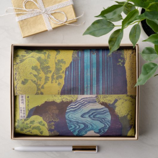 Papier Mousseline Cascade, Katsushika Hokusai, Ukiyo-e (Cadeau)